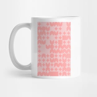 Girly Pinkish Geometric Pattern - Flowers & Stars #18 Mug